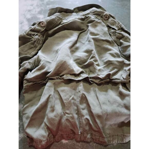 RAILS Medium Barclay Utility Jacket Cropped Military Pea Coat Sage Green sz Smal - Picture 5 of 5